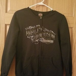 Harley Davidson Zip Up Sweatshirt